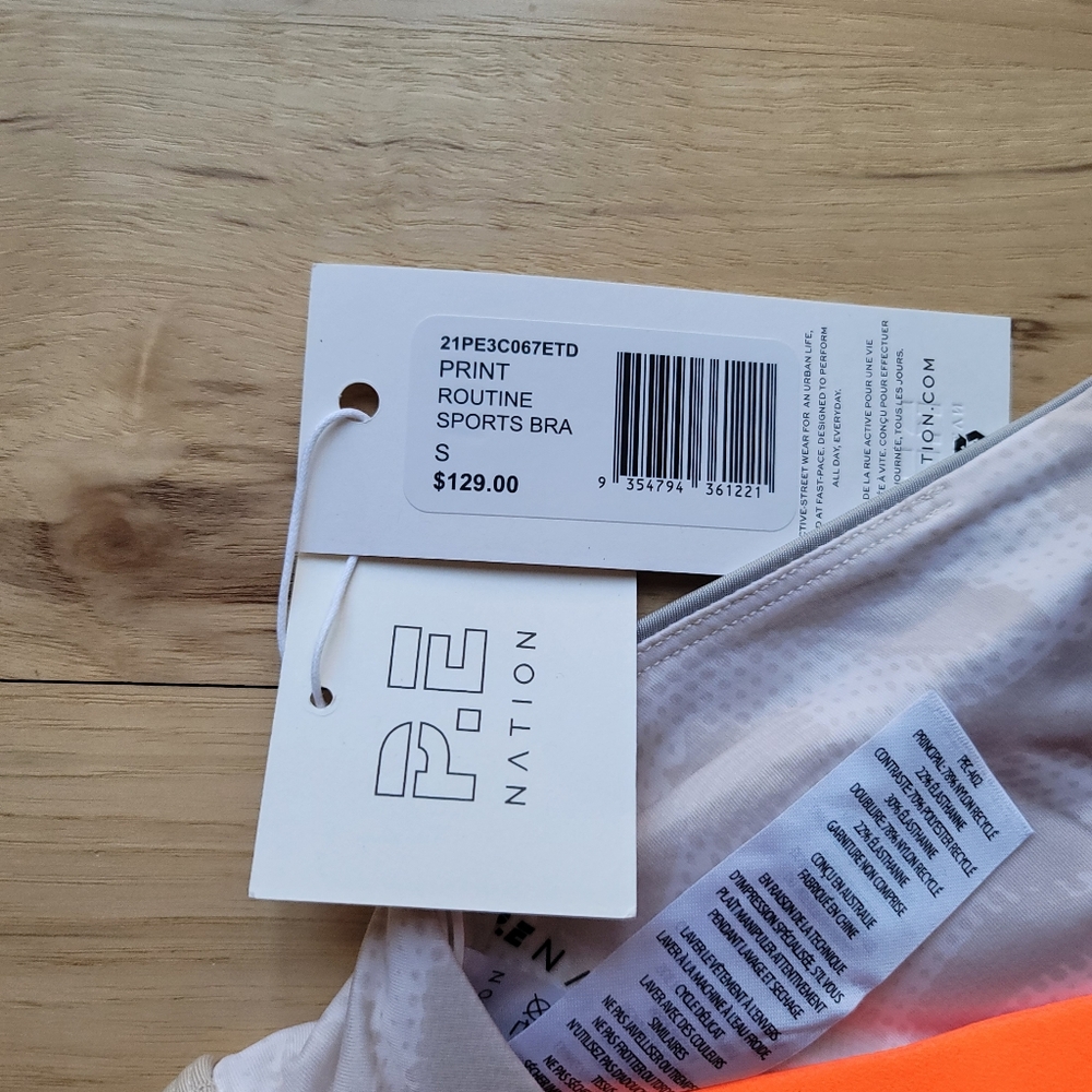 NWT P.E. Nation Routine Sports Bra - Picture 7 of 8